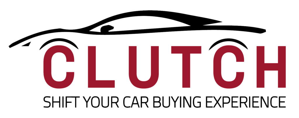 “Clutch Auto Broker logo featuring a sleek car outline